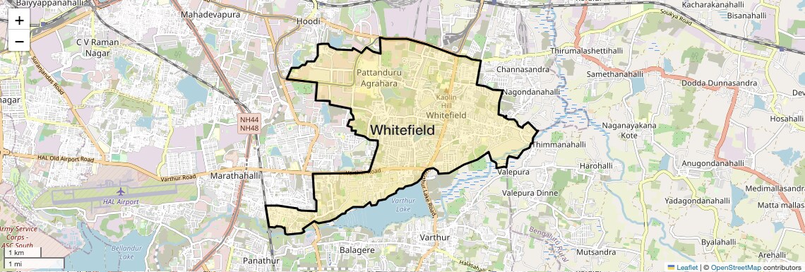 Whitefield Map