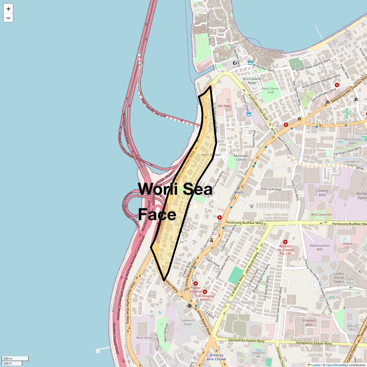 Check Time Travel of Worli Sea Face, Mumbai