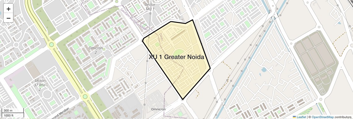 Location Map of XU 1 Greater Noida, Greater Noida