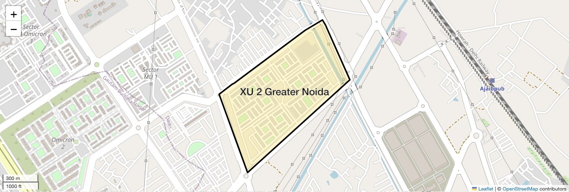 Location Map of XU 2 Greater Noida, Greater Noida
