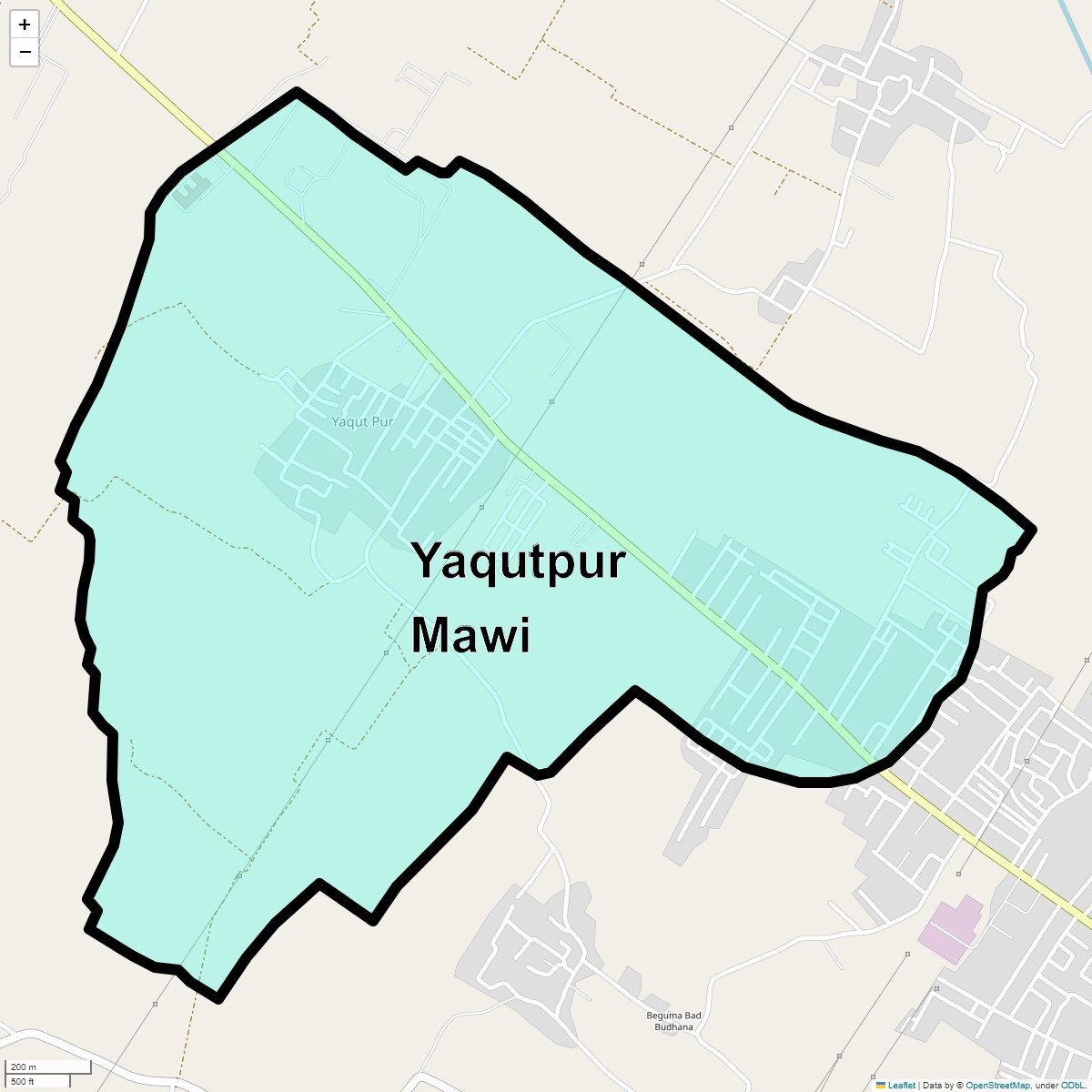 Location Map of Yaqutpur Mawi, Ghaziabad