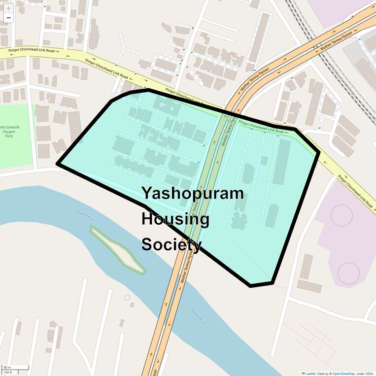 Location Map of Yashopuram Housing Society