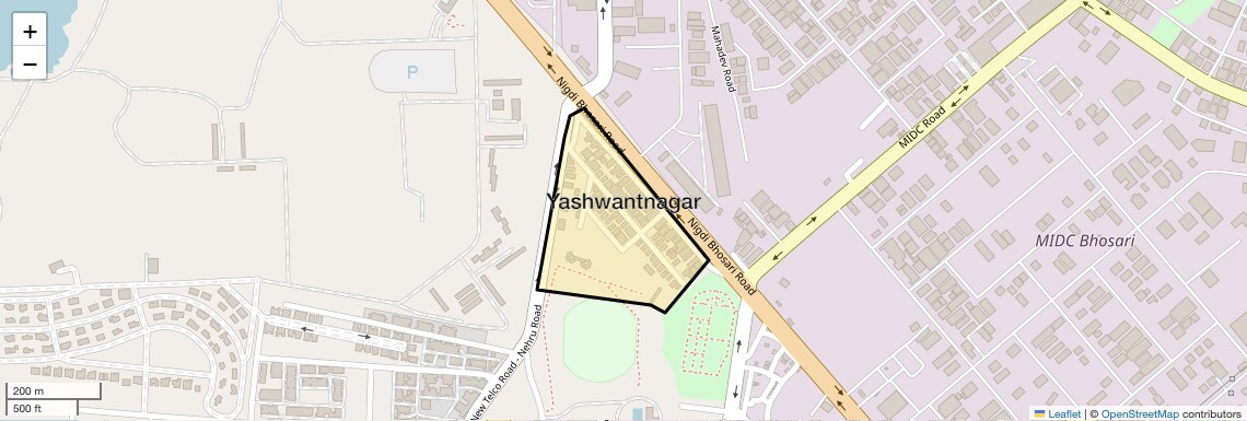 Location Map of Yashwantnagar, Pune