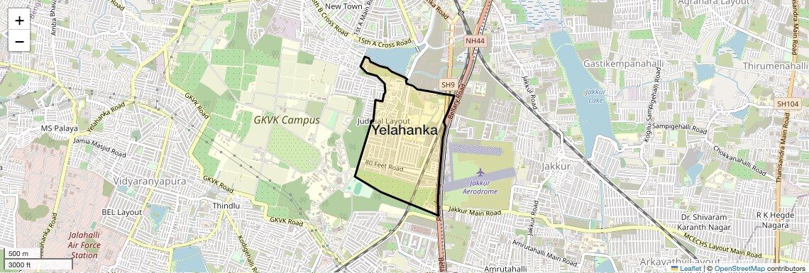 Yelahanka Map