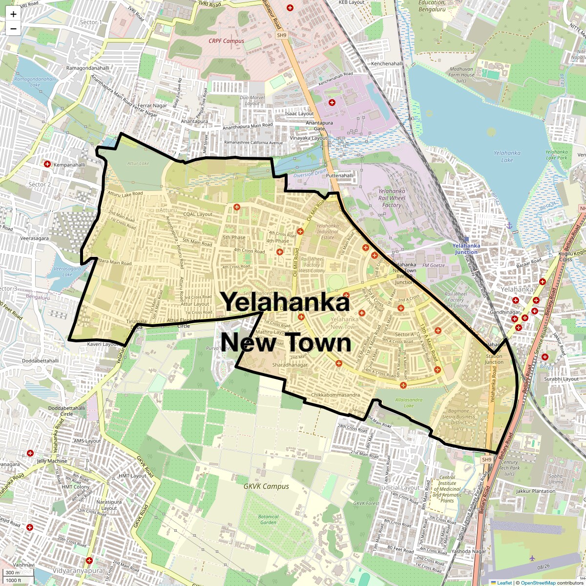 Check Time Travel of Yelahanka New Town, Bangalore