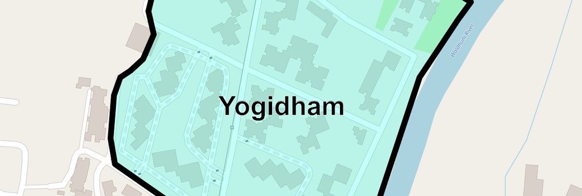 Location Map of Yogidham, Thane