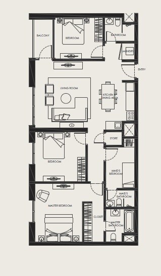 3 Beds 1404 Sq. Ft. Apartment