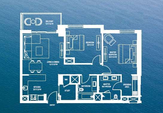 aldar waters edge apartment 2 bhk 1220sqft 20214426214402