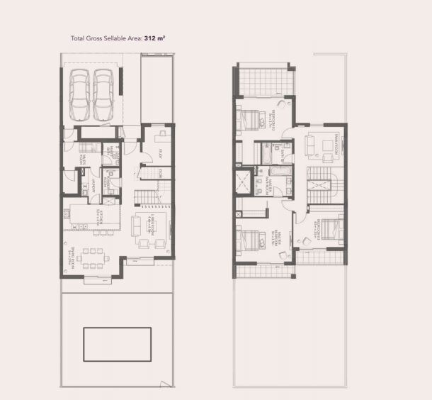 3 Beds 3358 Sq. Ft. Townhouse