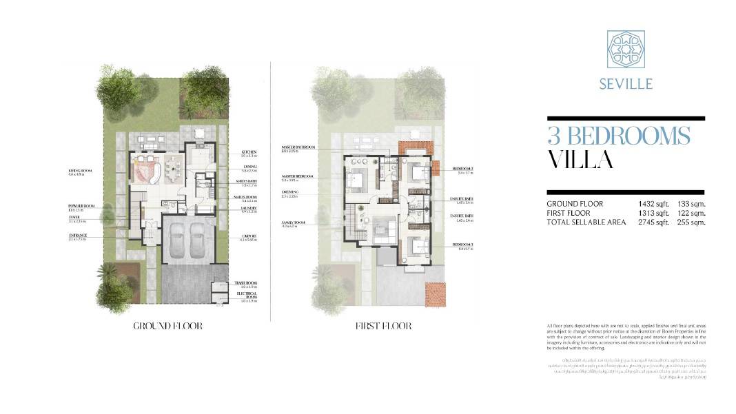 3 Beds 2745 Sq. Ft. Villa