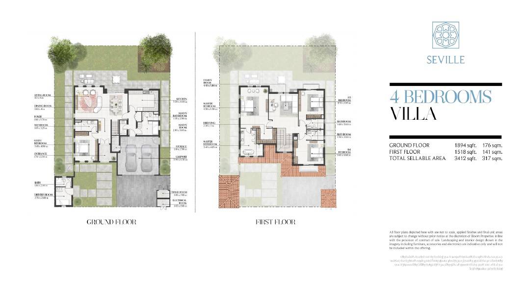 4 Beds 3412 Sq. Ft. Villa