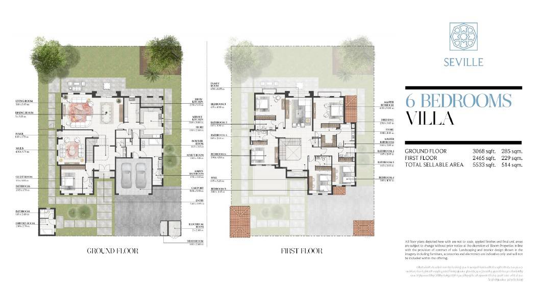 6 Beds 5533 Sq. Ft. Villa