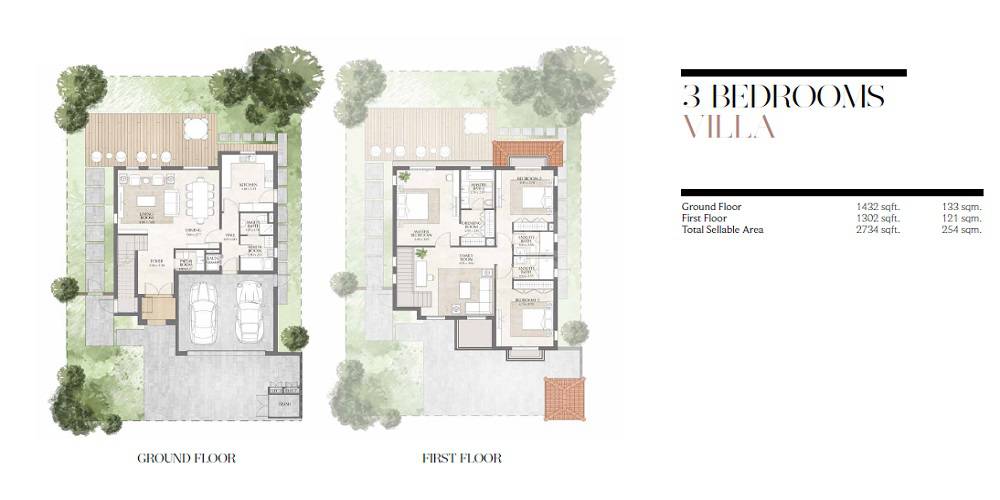 3 Beds 2734 Sq. Ft. Villa
