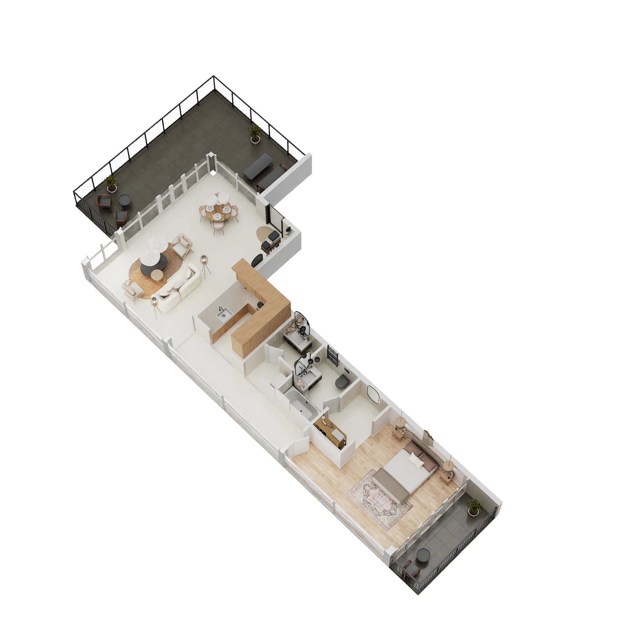 1 Bed 1212 Sq. Ft. Apartment