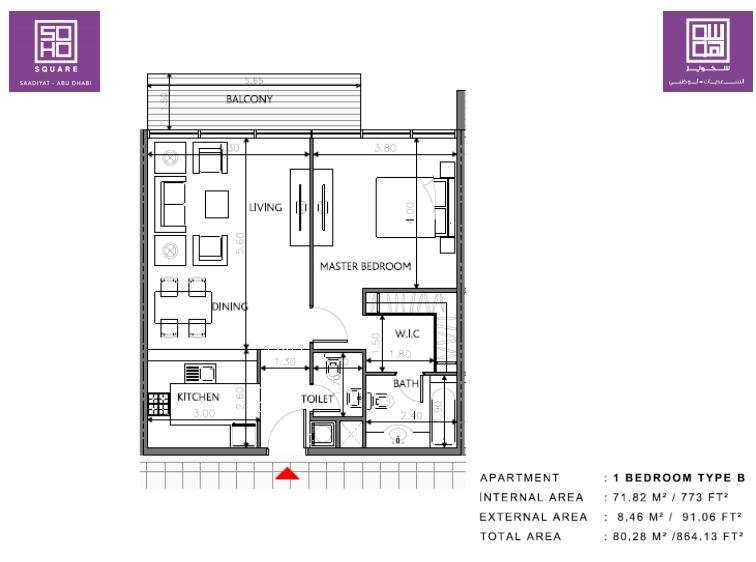 bloom soho square residences apartment 1 bhk 864sqft 20214530174559