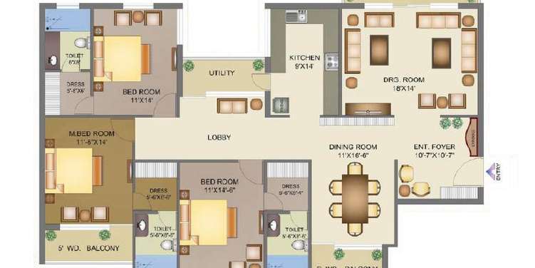 r m krishna avenue apartment 3 bhk 2475sqft 20213212153225