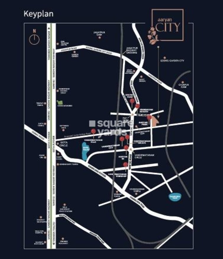 Aaryan City Location Image