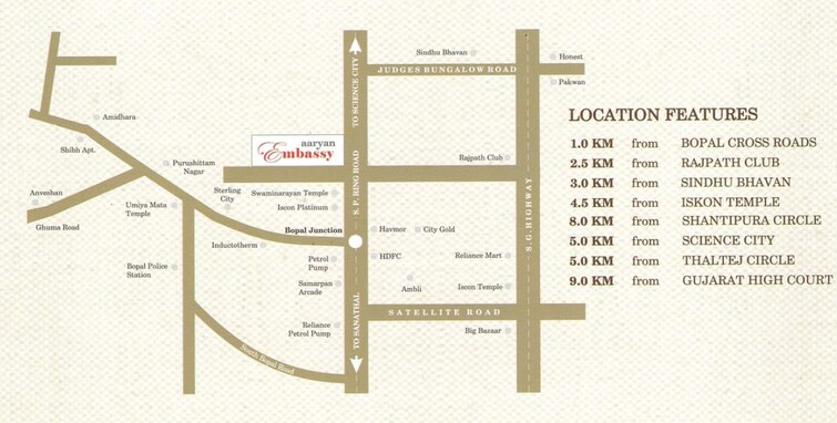 Aaryan Embassy Location Image