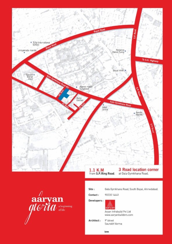 Aaryan Gloria Location Image