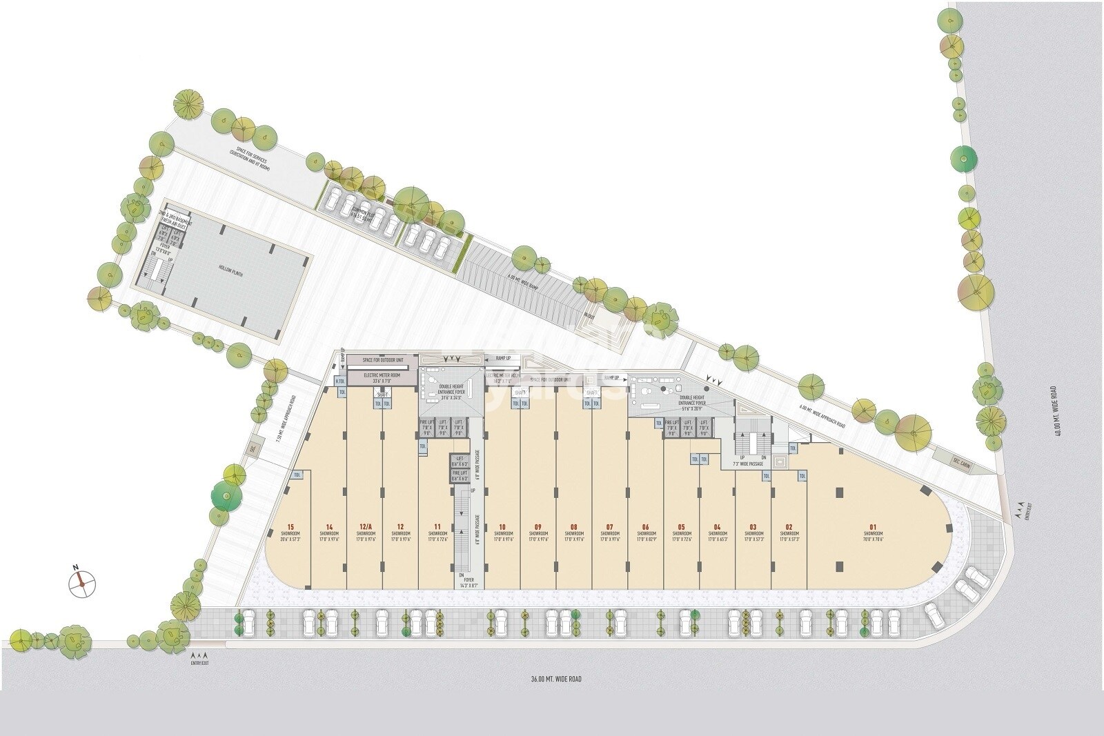 Aaryan-The-Keshavbaug-Capital_an aerial view of a city with a plane flying in the sky