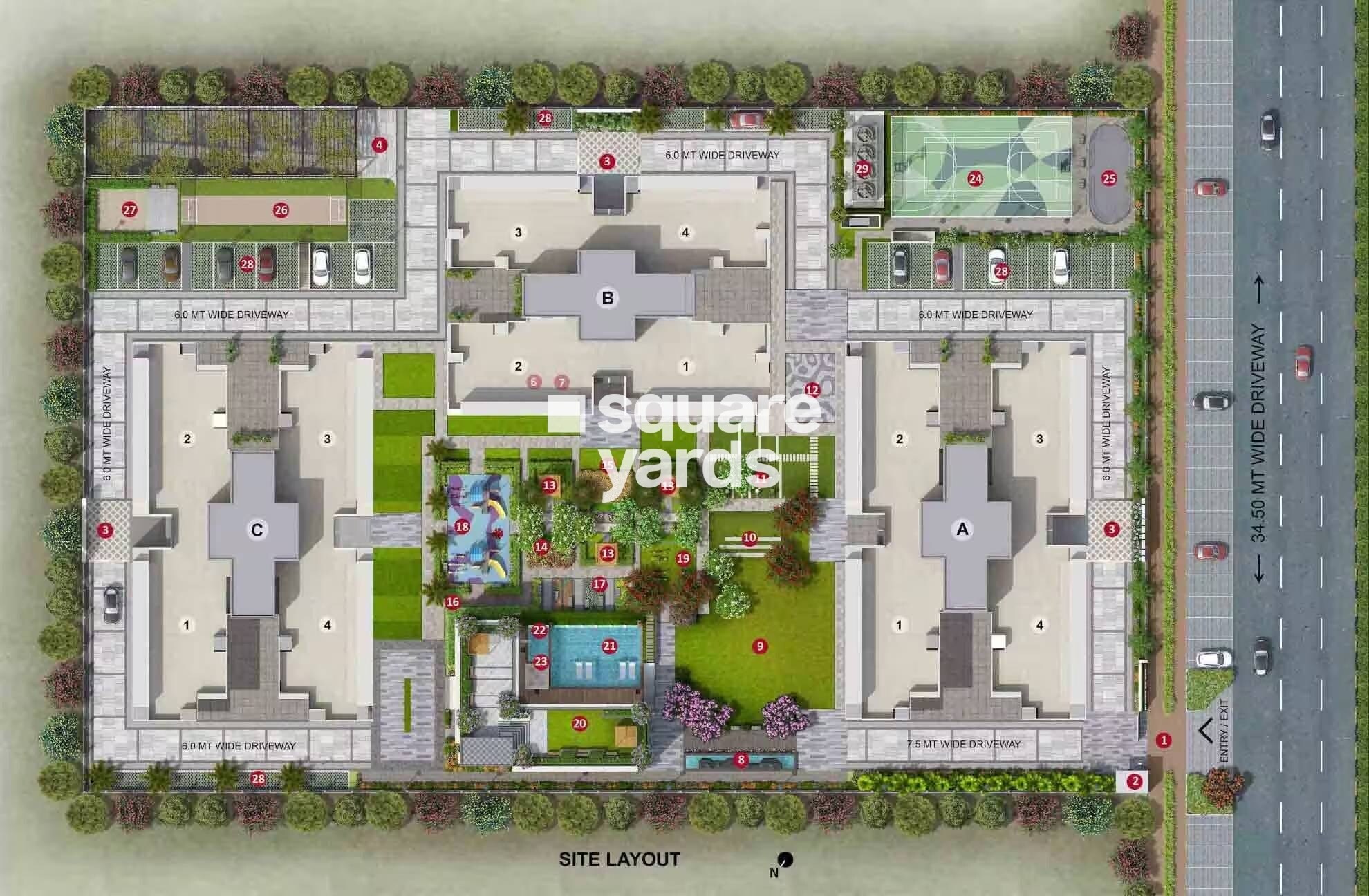 Adani Ambrosia Master Plan Image
