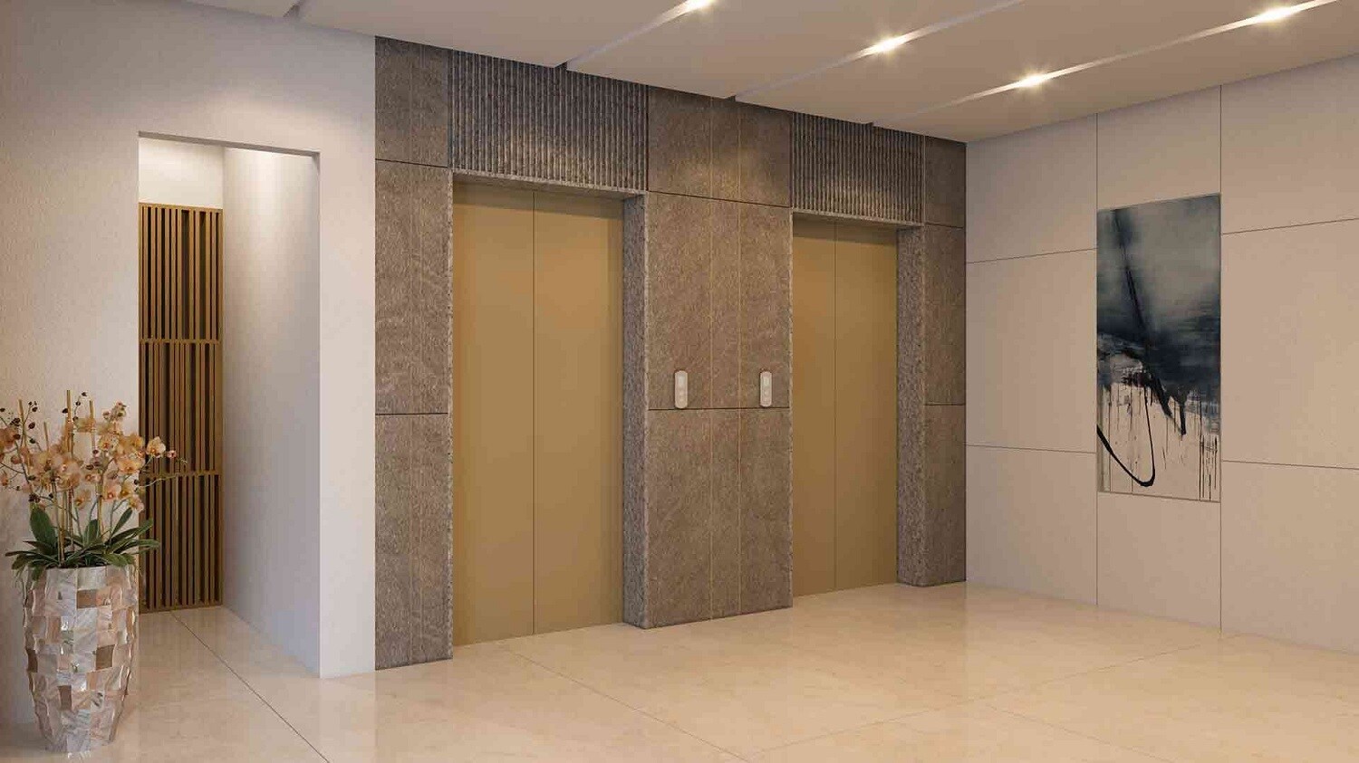 Adani Aster Neo Lift Lobby Image