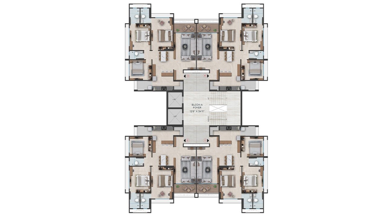 Adani Augusta Floor Plans 1