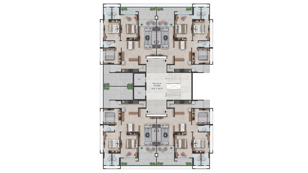 Adani Augusta Floor Plans