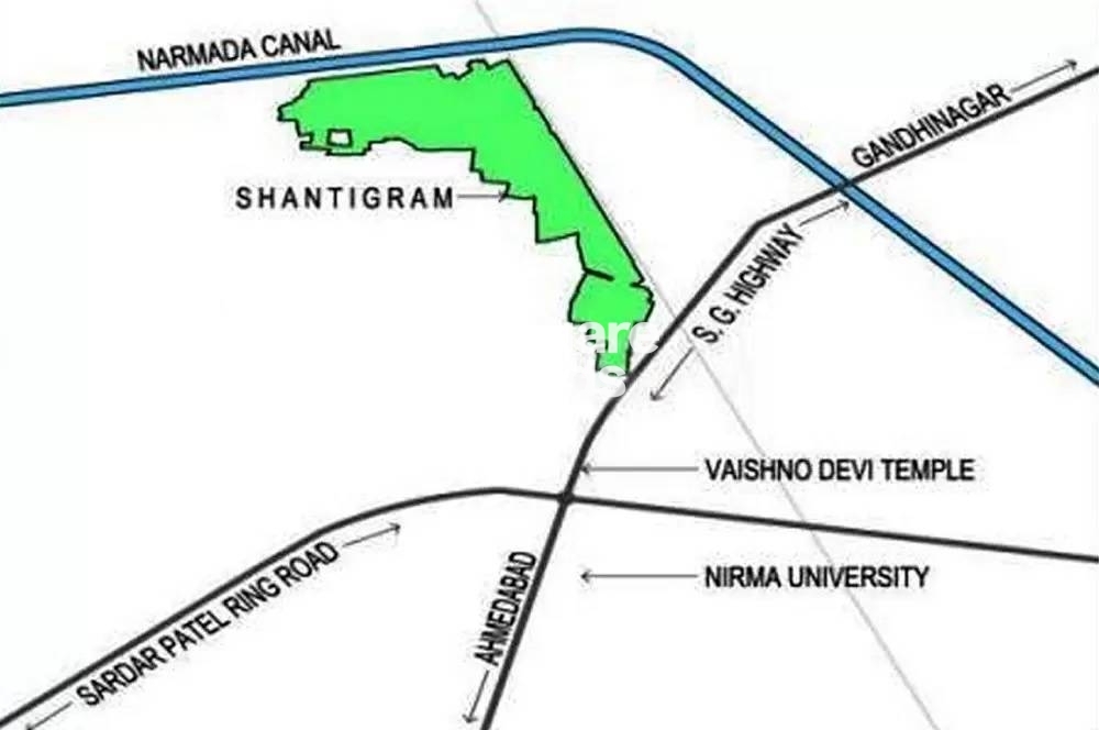 Adani Shantigram Location Image