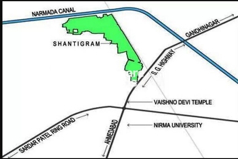 adani shantigram water lily project location image1 7414