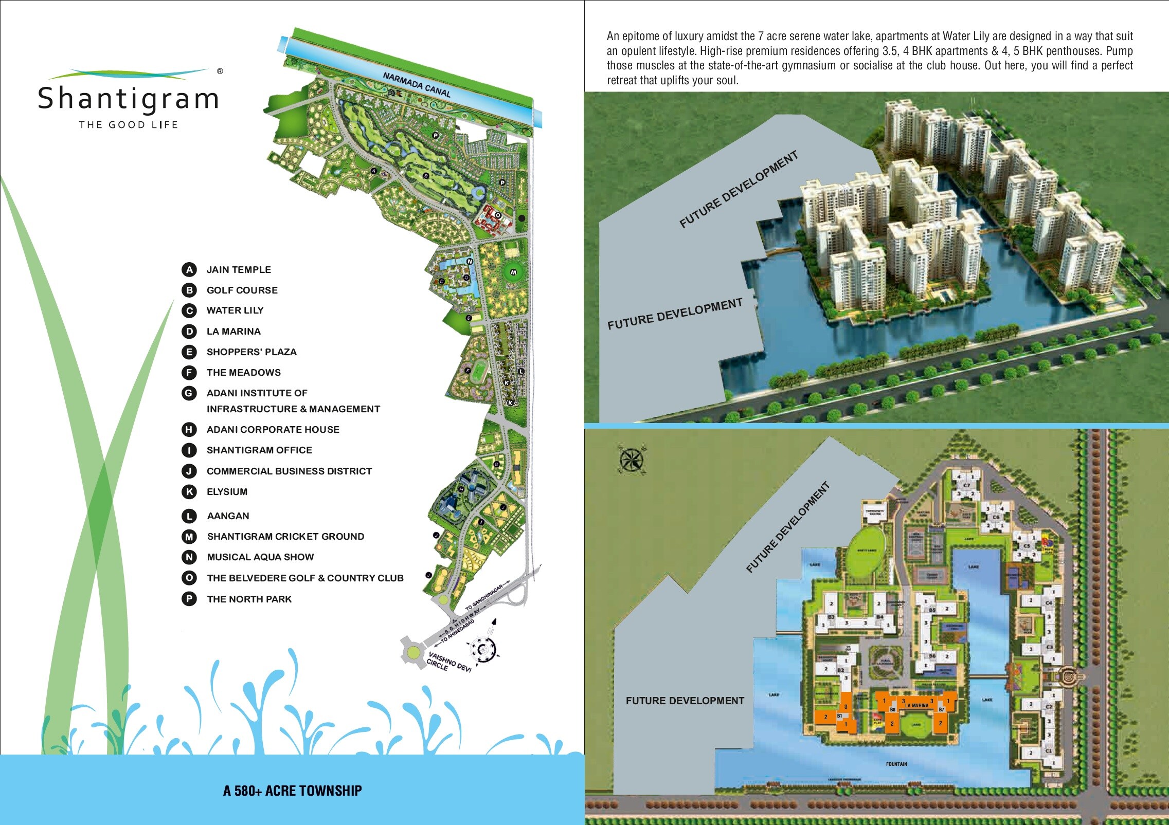 Adani Shantigram Water Lily Master Plan Image