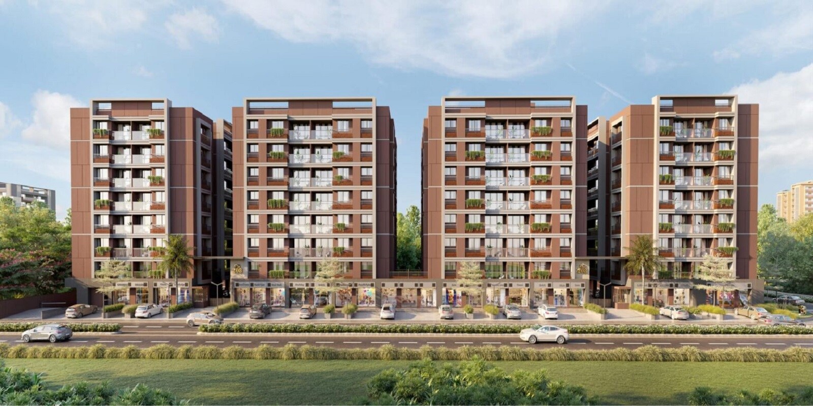 Akshar DS 208 residential project in Vastral