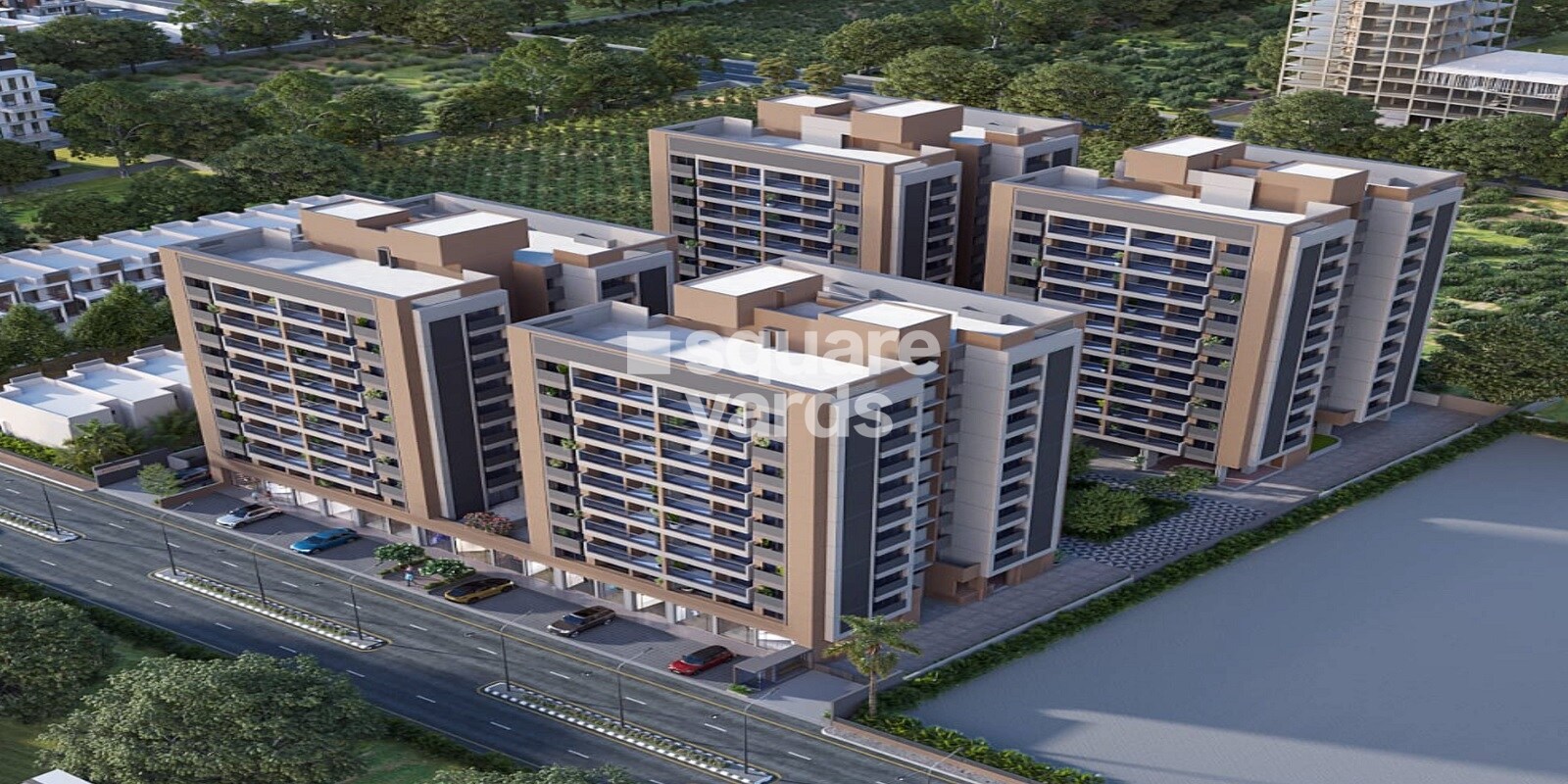 Ananta Aqua Forte residential project in Kudasan