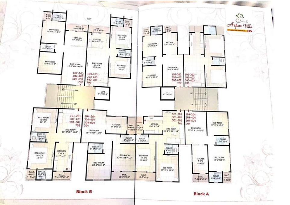 Arjun Villa Floor Plans