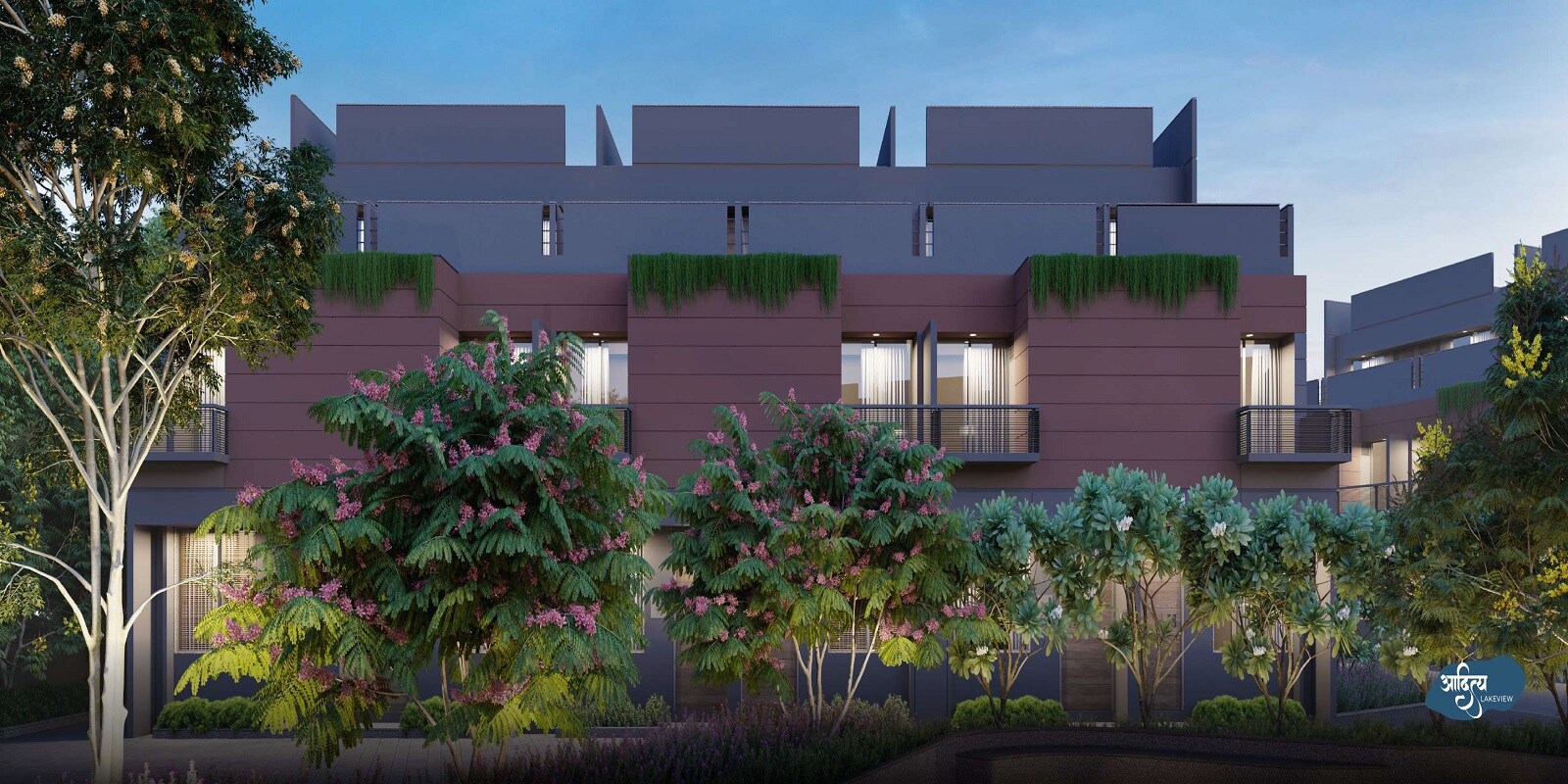 B Gajera Aditya Lakeview Bungalows residential project in Lambha Gam