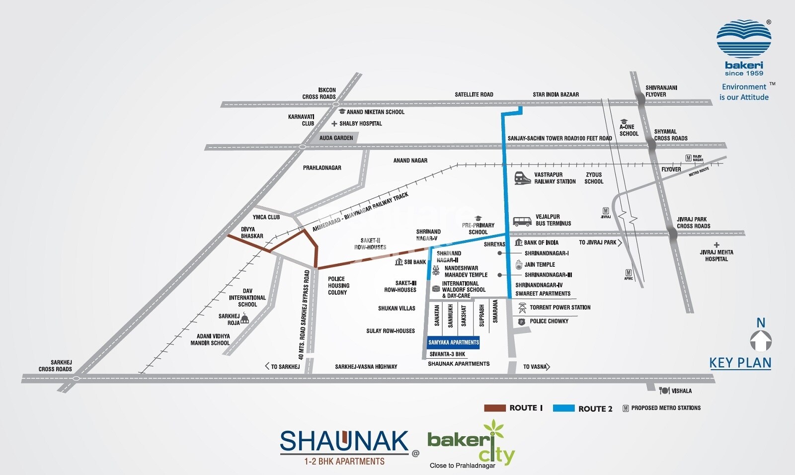 Bakeri Shaunak Apartments Location Image