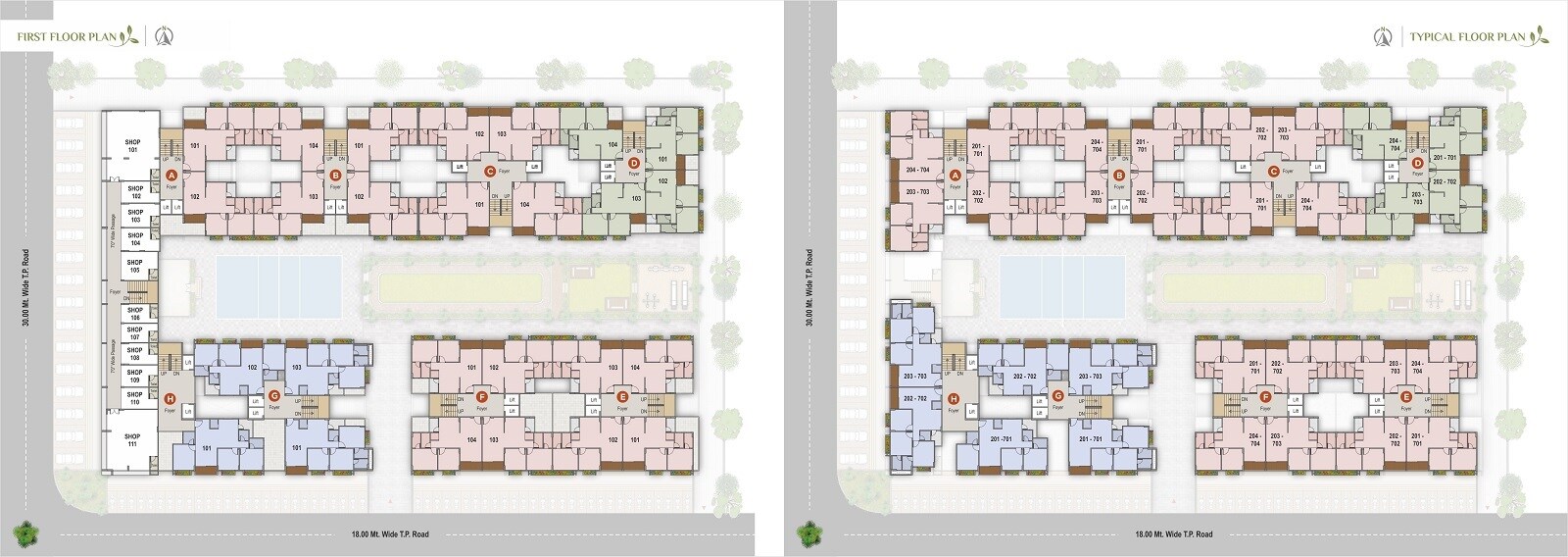 Bluvian Vraj Vatika Floor Plans