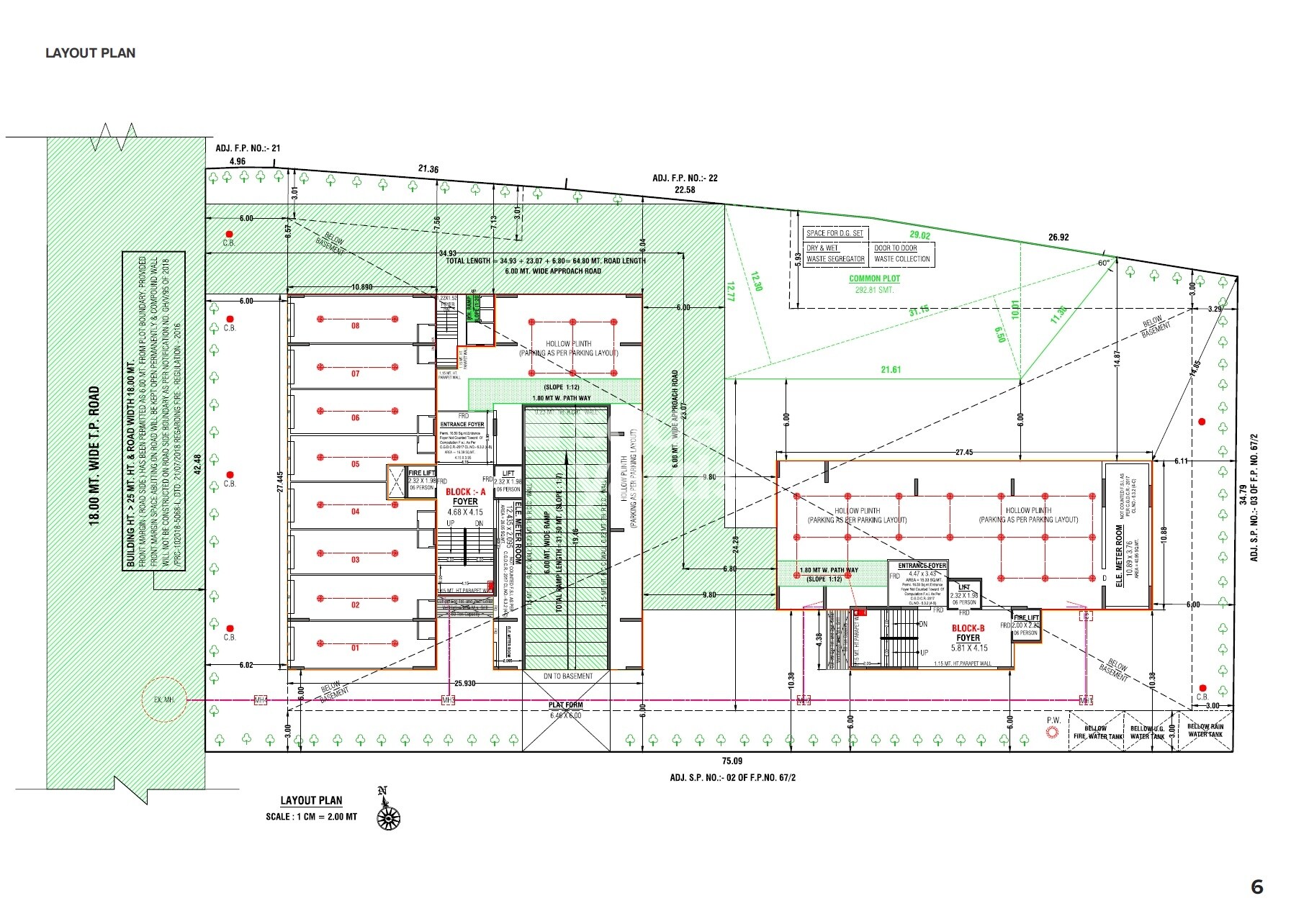 Dayasagar-Aura_an aerial view of a building with a clock on it