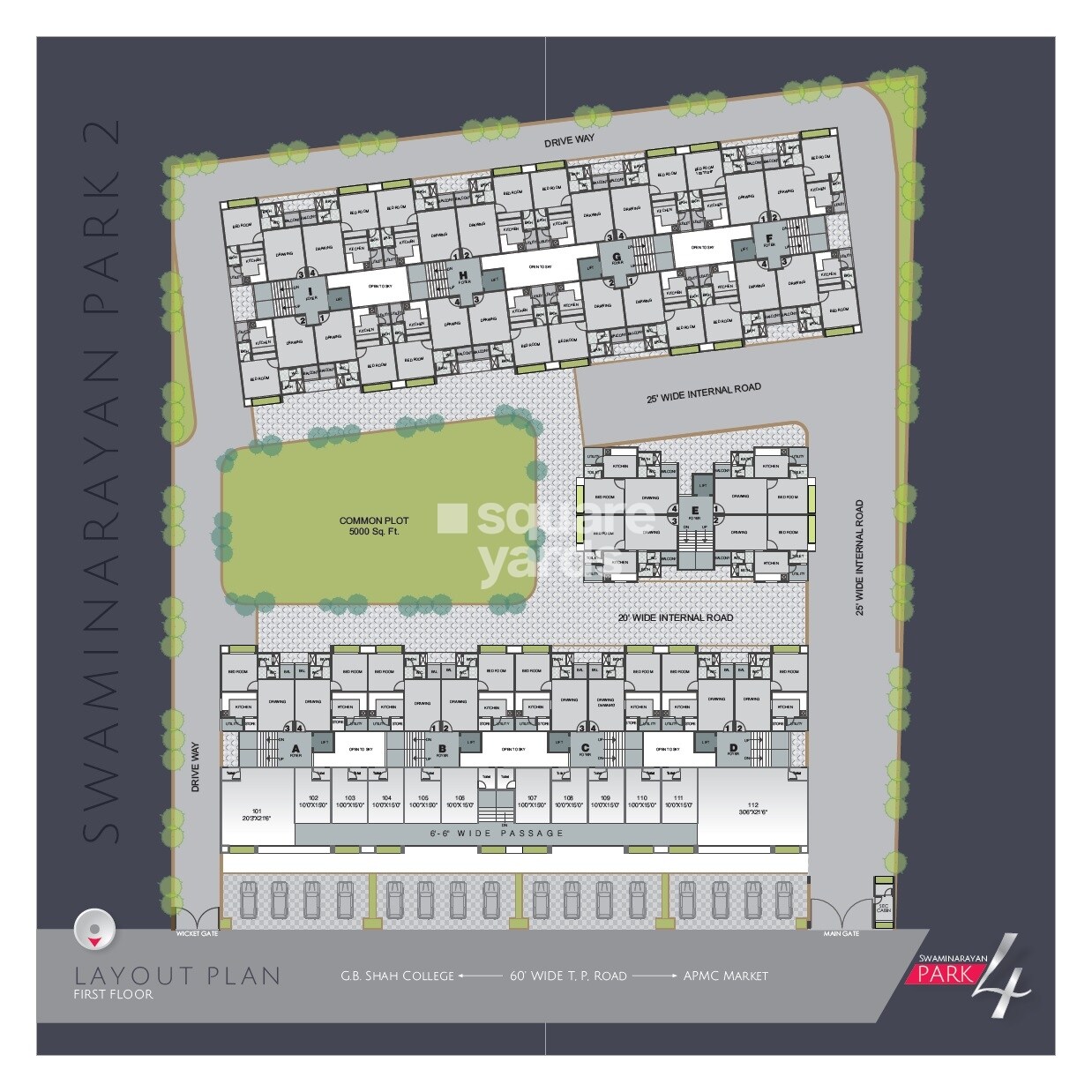 Dharmadev Swaminarayan Park 4 Floor Plans