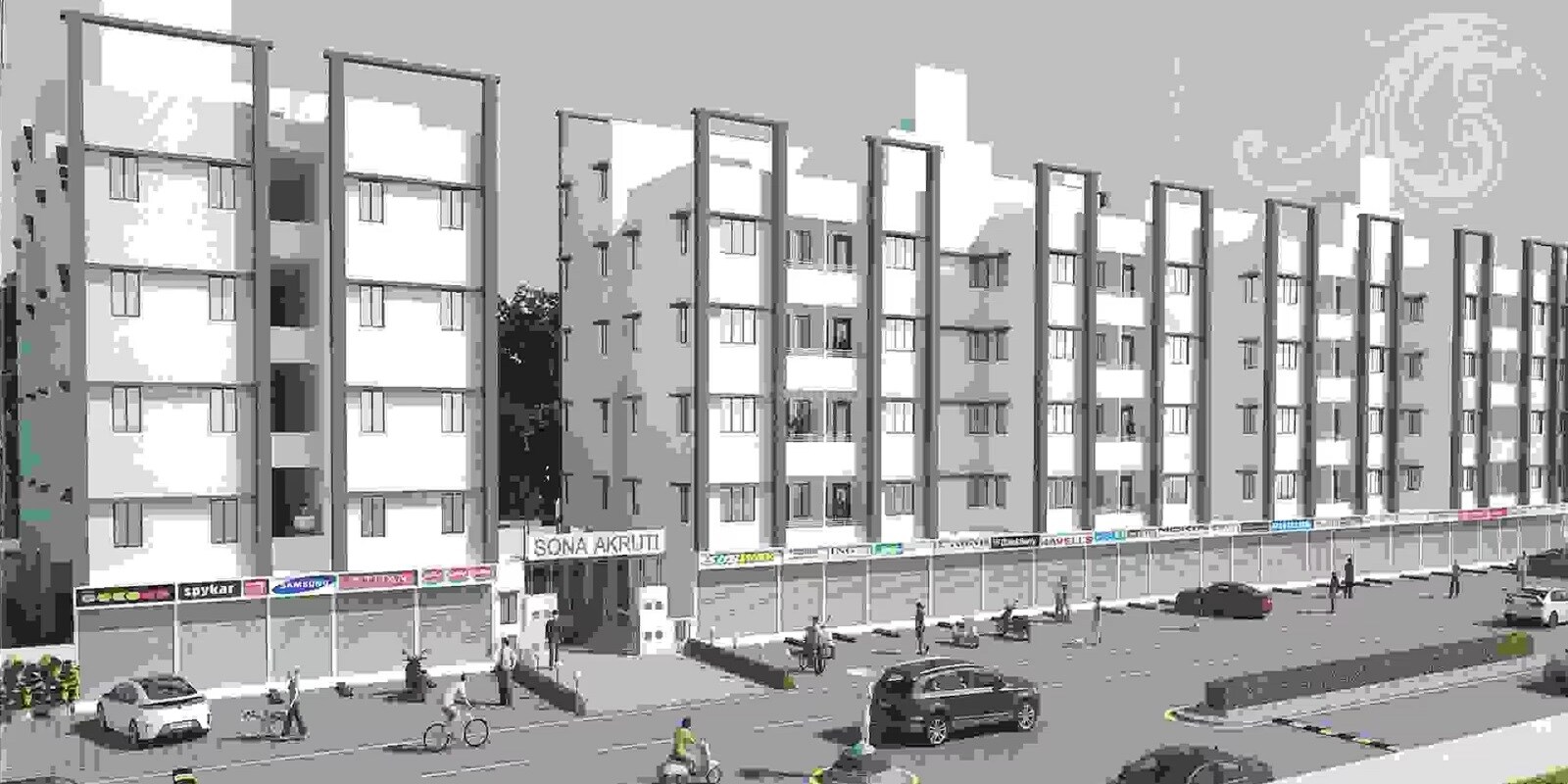 Dwarkesh Sona Akruti residential project in Hathijan