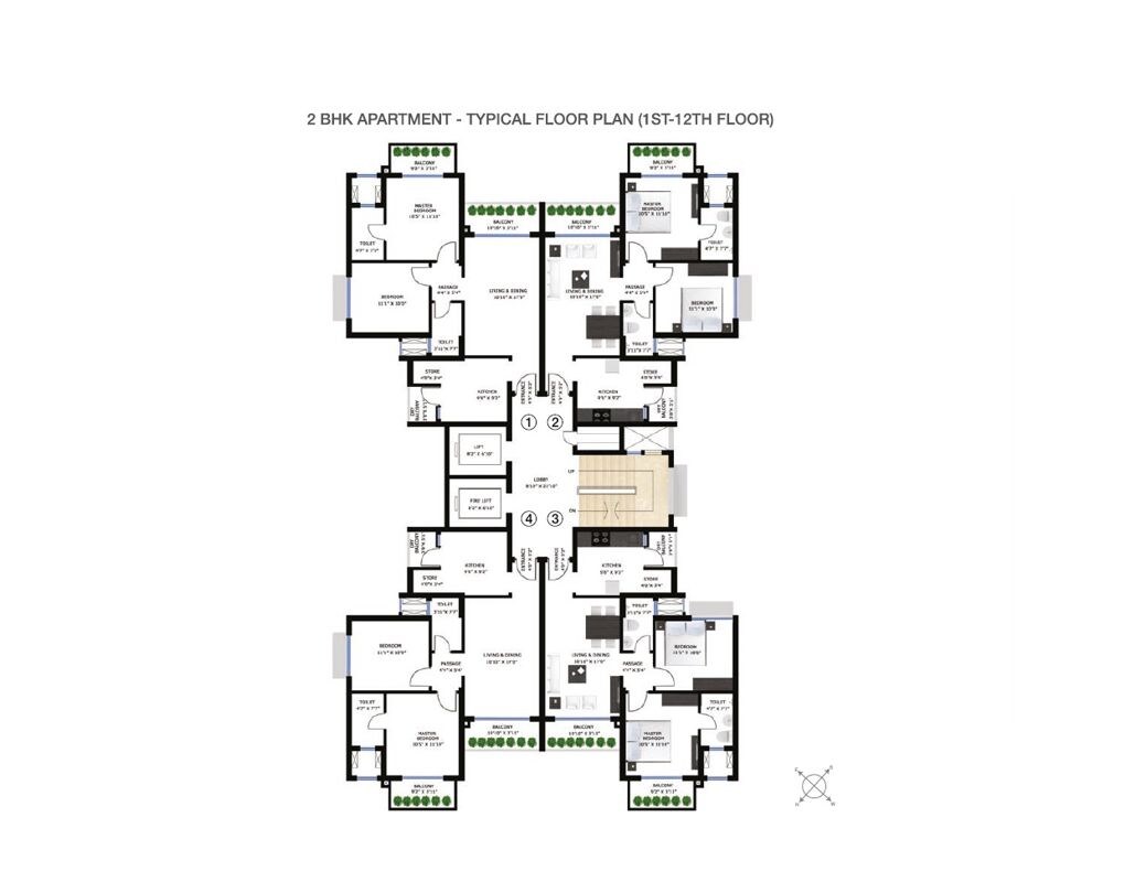 Godrej Garden City Carmel Floor Plans 2