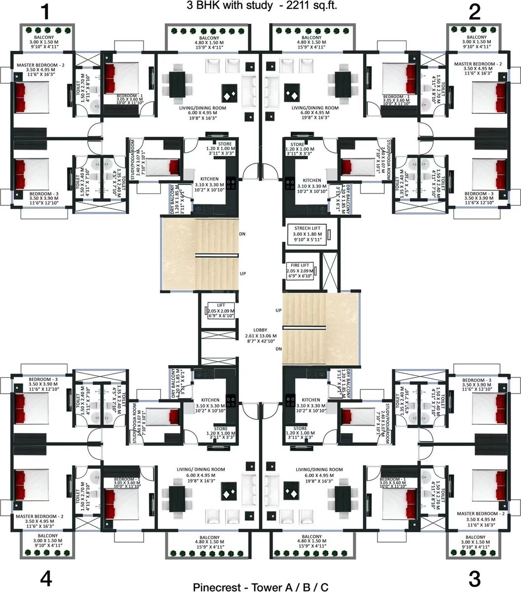 Godrej Garden City Pinecrest Floor Plans