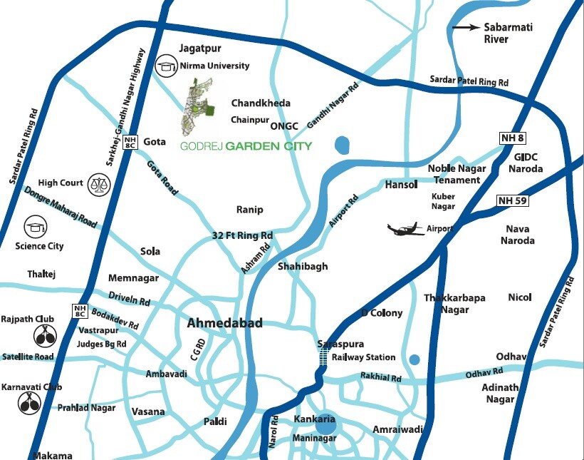Godrej Garden City Pinecrest Location Image