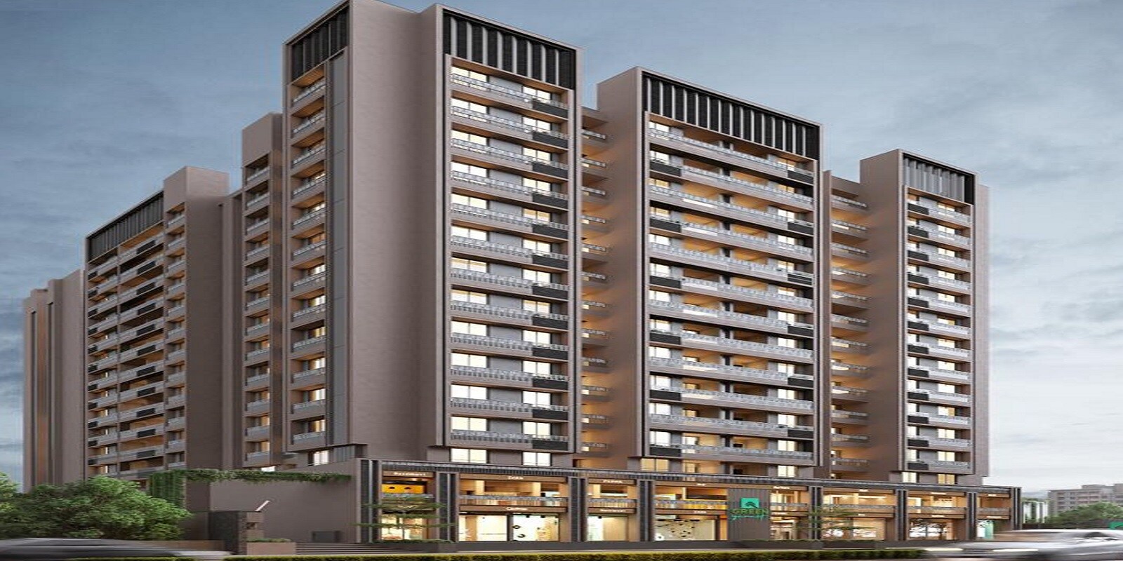 Green Garnet residential project in Shela