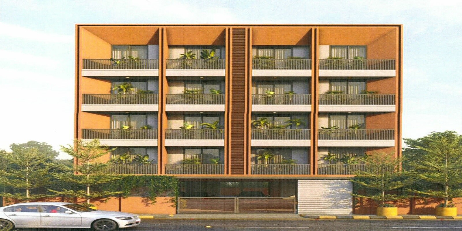 Green Wood Apartment residential project in Sector 30