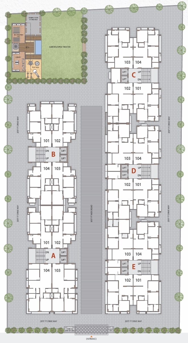 Gunatit Antilia One Floor Plans