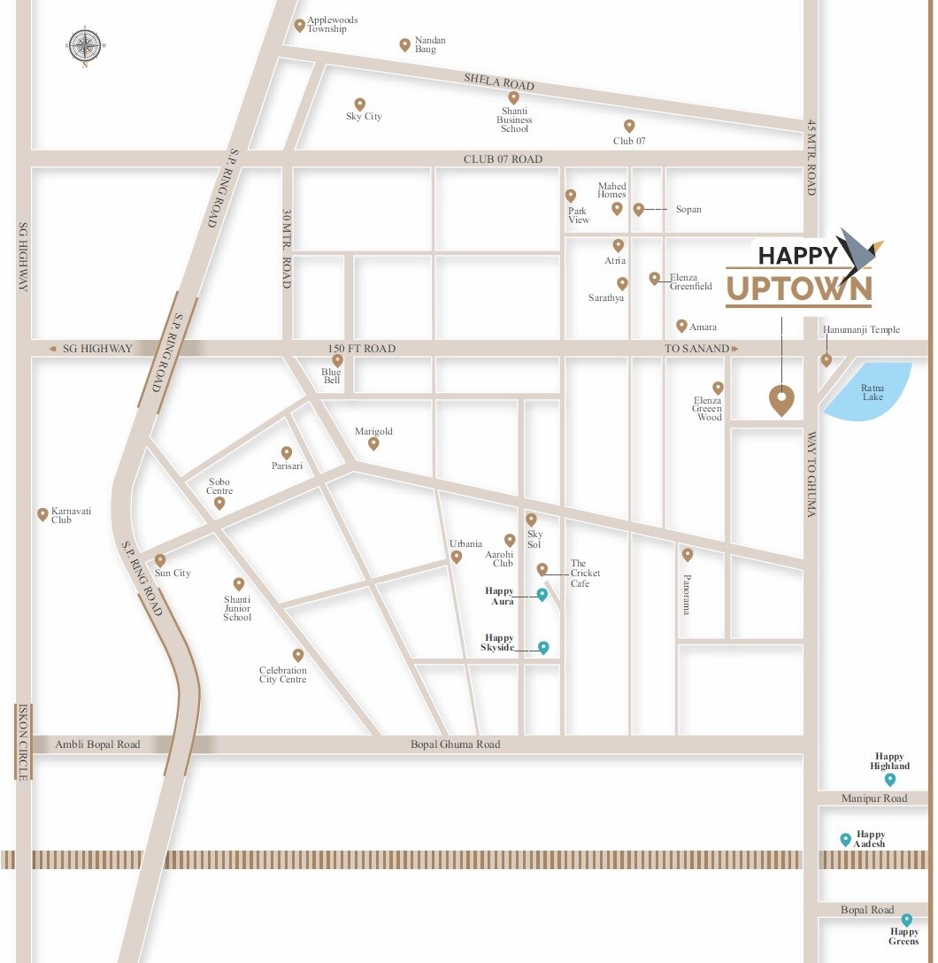 Happy Uptown Location Image