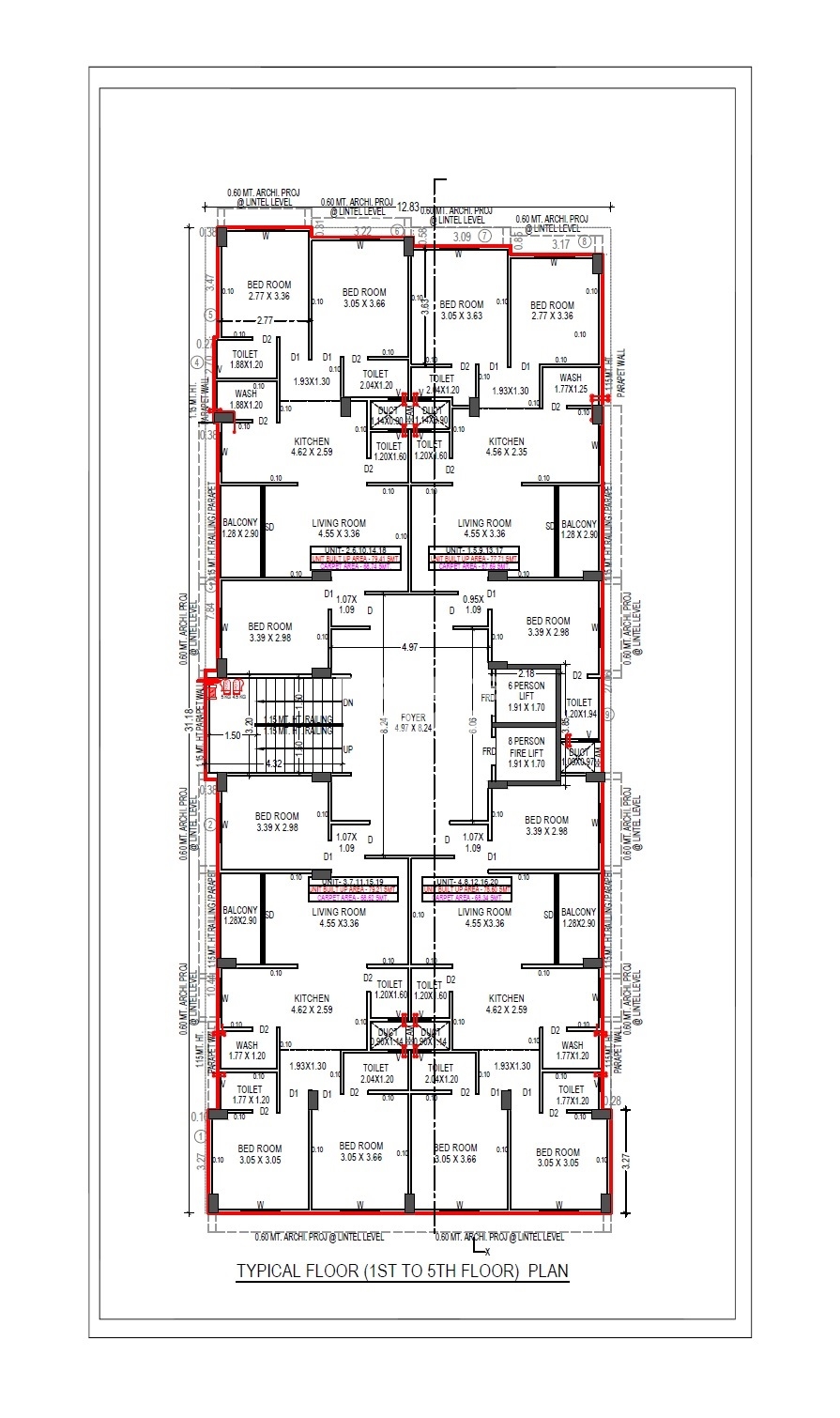 HND Kushal Apartment Floor Plans 1
