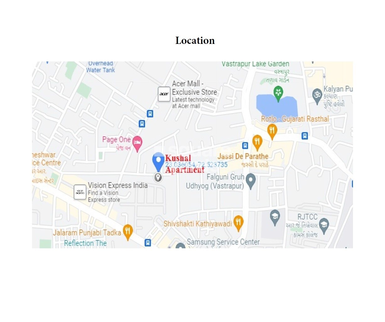 HND Kushal Apartment Location Image