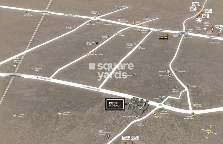 JP Iscon Platinum Location Image